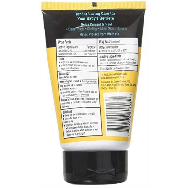 Baby Anti-Monkey Butt Soothing Diaper Rash Cream 3 oz