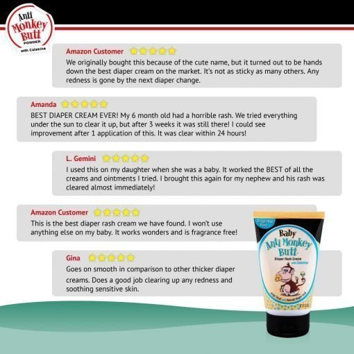 Baby Anti-Monkey Butt Soothing Diaper Rash Cream, 3 oz - Image 7