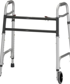 Nova Heavy Duty Folding Walker 5 inch Wheels