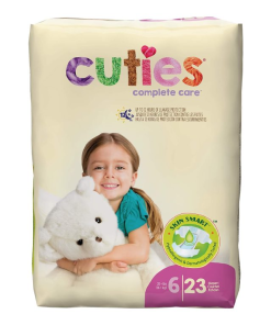 Cuties Complete Care Disposable Baby Diapers Heavy Absorbency, Size 6 (Case of 92)