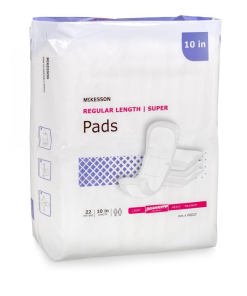 Mckesson Super Bladder Control Pads, Disposable Moderate Absorbency - 10 Inch Length
