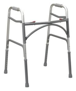 McKesson Aluminum Steel Bariatric Standard Folding Walker, 32-1/2 to 39 Inch Height
