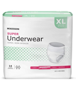 McKesson Adult Unisex Super Disposable Underwear Moderate Absorbency, X-Large