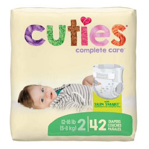 Cuties Complete Care Baby Disposable Diaper, Heavy Absorbency - Size 2 - Image 2
