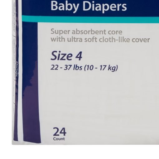 Cardinal Curity Disposable Baby Diaper, Heavy Absorbency - Size 4 - Image 2