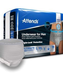 Attends Discreet Men's Underwear, Moderate Absorbency - Large/X-Large