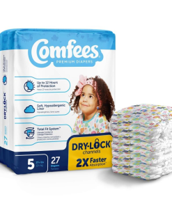 Comfees Premium Disposable Baby Diaper, Moderate Absorbency - Size 5