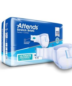 Attends Adult Incontinence Disposable Briefs, Heavy Absorbency - Medium