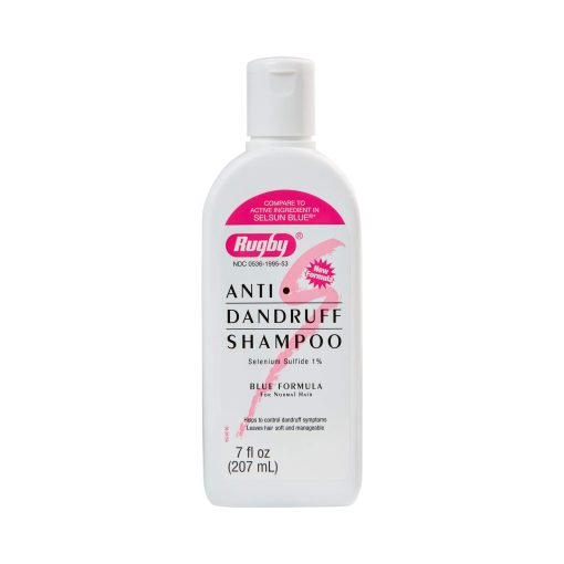 Rugby Anti Dandruff Shampoo with Selenium Sulfide, Unscented - 7 oz Flip Top Bottle