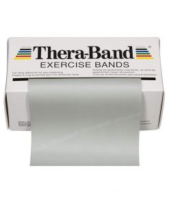 TheraBand Silver Latex Exercise Band - 6 Inch x 6 Yard, 2X-Heavy Resistance