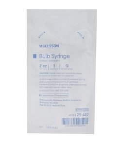McKesson Disposable Ear & Ulcer Bulb Syringe, Light Blue - 2 oz