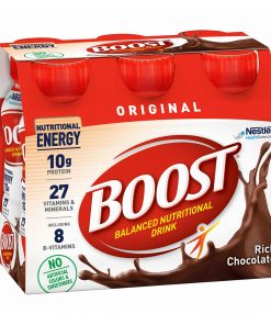 Nestle Boost Original Balanced Nutritional Drink, Rich Chocolate Flavor - 8 oz Bottle