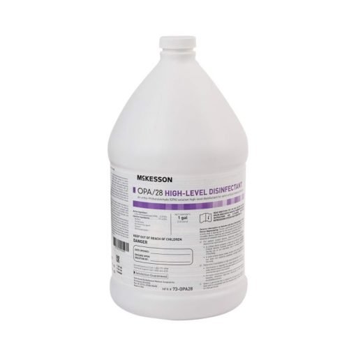 McKesson OPA/28 OPA High-Level Disinfectant RTU Liquid, Chemical Scent - 1 gal. Jug (3.8 L) Reusable