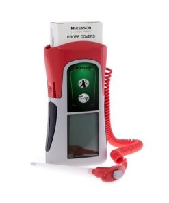 McKesson LUMEON Electronic Rectal Probe Thermometer with Handheld - Red