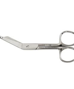 McKesson Lister Bandage Scissor with Finger Ring Handle, Angled Blunt Tip, Stainless Steel, Non-Sterile  ( Pack of 1 )