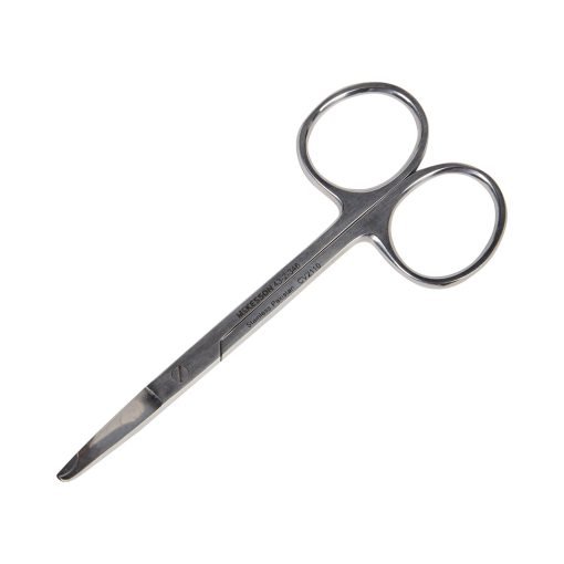 McKesson Spencer Stitch Suture Scissors, Delicate Hook Blunt Tips, Stainless Steel, Finger Ring, NonSterile – 3-1/2 Inch (Pack Of 1 ) - Image 2