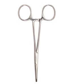 McKesson Kelly Hemostatic Forceps, Straight, Stainless Steel, Locking Finger Ring Handle, Serrated Tips, Non-Sterile – 5-1/2 Inch Length ( Pack of 1 )