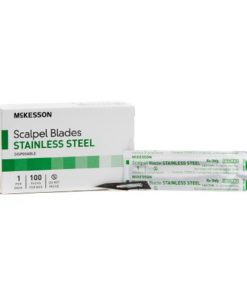 McKesson Disposable Stainless Steel Scalpel Blades - Sterile (Box of 100)