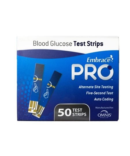 Omnis Embrace Blood Glucose Test Strips (Box of 50)