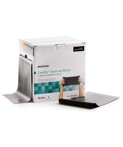 McKesson CanDo Exercise X-Heavy Resistance Band, Black - 5 Inch x 50 Yard