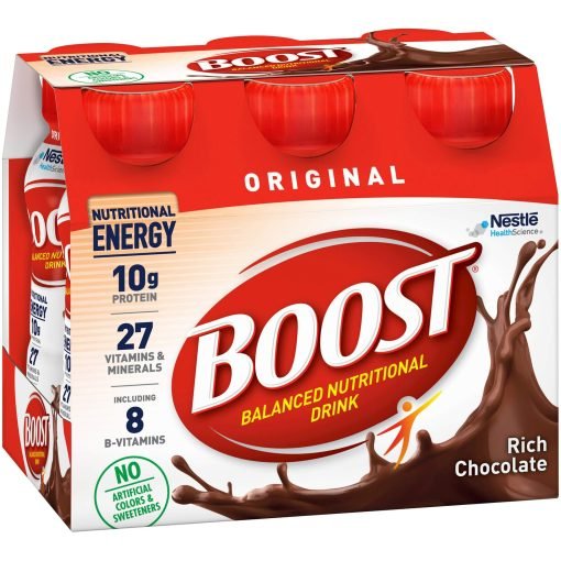 Nestle Boost Original Balanced Nutritional Drink, Rich Chocolate Flavor - 8 oz Bottle - Image 4