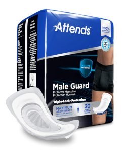 Attends Discreet Men's Guards, Light Absorbency - 12-1/2 Inch Length
