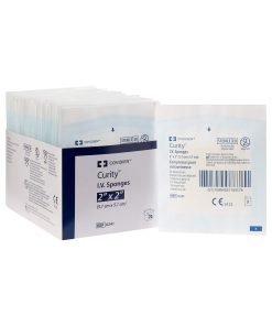 Covidien Curity Nonwoven Square I.V. Sponges, White 6-Ply - 2 x 2 Inch Sterile
