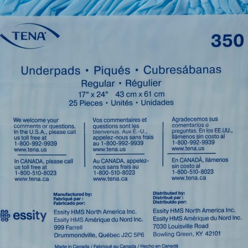 TENA Regular Disposable Underpad, Fluff, Light Absorbency, 17 x 24 Inch - Image 3