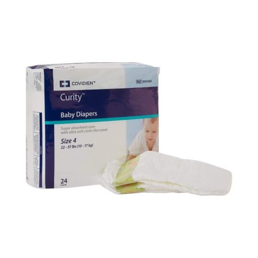 Cardinal Curity Disposable Baby Diaper, Heavy Absorbency - Size 4