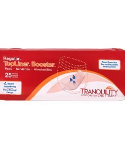 Tranquility TopLiner Booster Pad, Adult, Unisex, Disposable, Super Absorbent Core - Heavy Absorbency (Pack of 25)