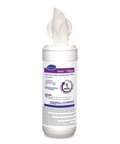 Diversey Oxivir 1 Surface Disinfectant Wipes, Premoistened, Hydrogen Peroxide-Based, 7 x 8 Inch, NonSterile, Scented (Pack of 60)