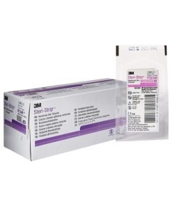 3M Nonwoven Steri-Strip Reinforced Adhesive Skin Closure, White - 1/8 x 3 Inch Sterile (Box of 50)