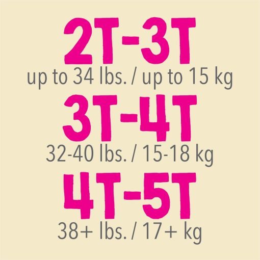 Cuties Refastenable Toddler Training Pants For Girls, Disposable Heavy Absorbency - Size 3T to 4T - Image 5