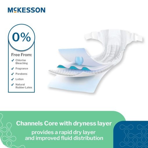 McKesson Unisex Disposable Baby Diaper, Heavy Absorbency - Size 7 - Image 4