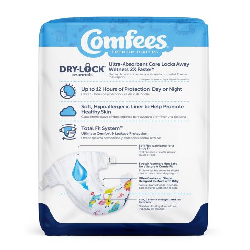 Comfees Premium Disposable Baby Diaper, Moderate Absorbency - Size 6 - Image 4