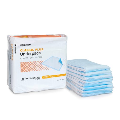 McKesson Classic Plus Fluff / Polymer Disposable Underpad, Light Absorbency, 23 x 24 Inch - Image 5